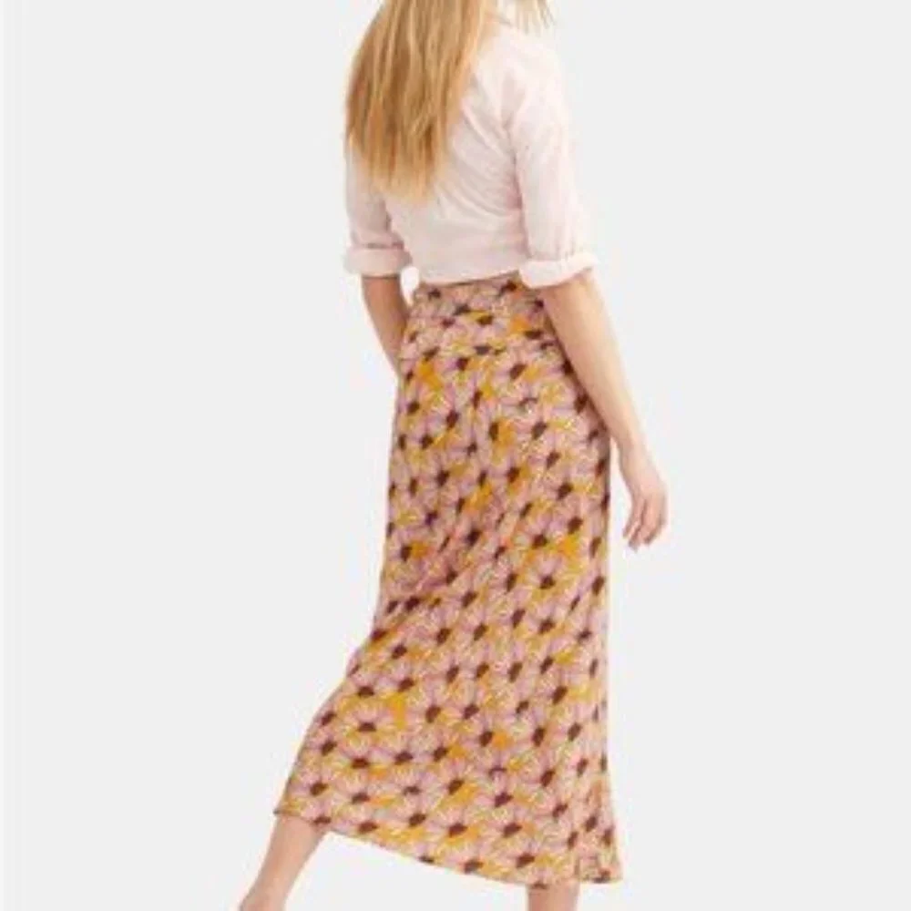 Free People Normani‎ printed bias cut skirt